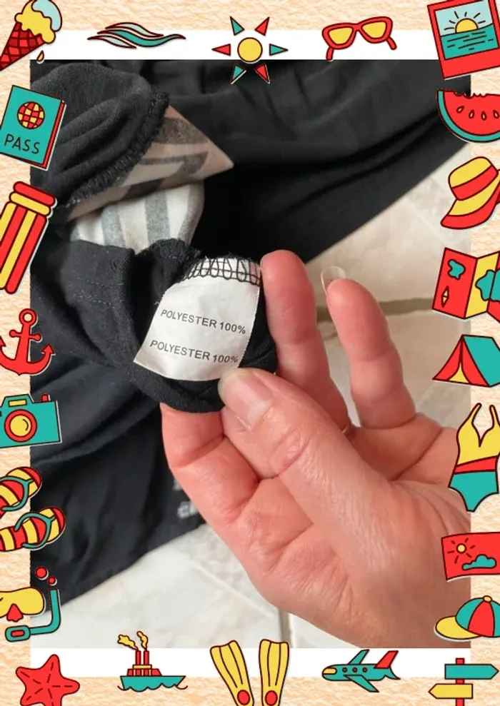 Tunique dentelle et imprimé blanc noir - photo numéro 14