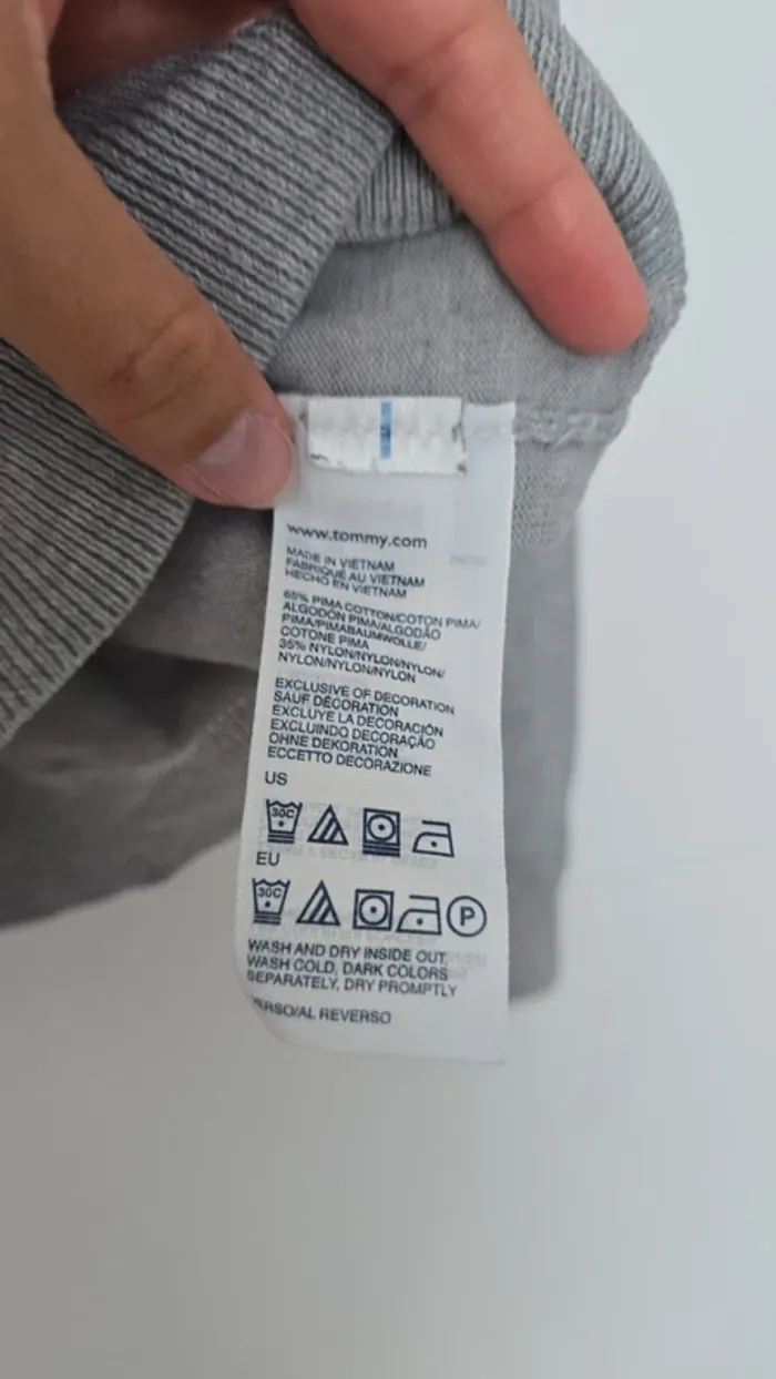 Pull gris Tommy Hilfiger - photo numéro 3