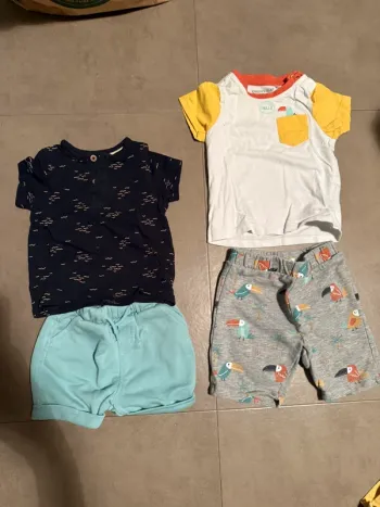 Lot de 2 ensembles été 9 mois