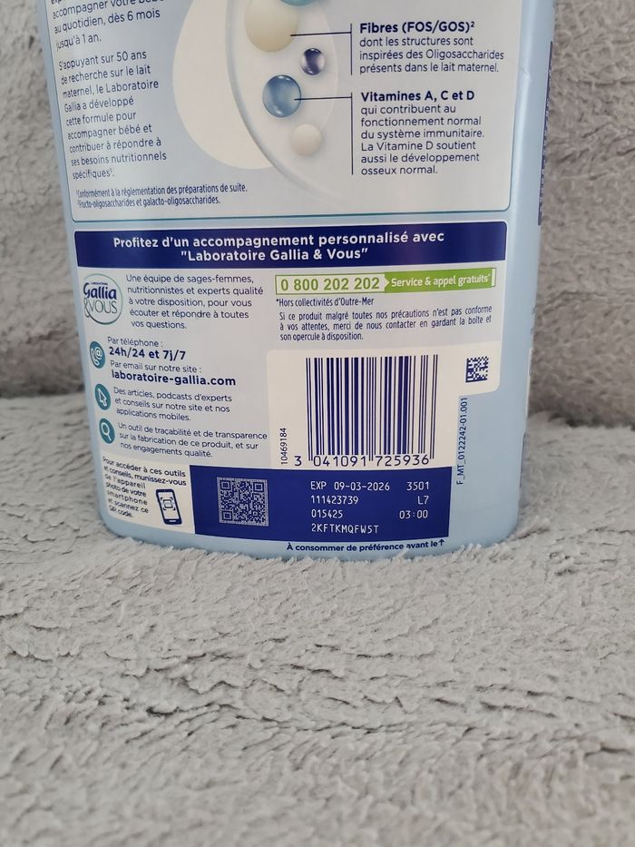 Lait Gallia Calisma 2ème âge - photo numéro 2