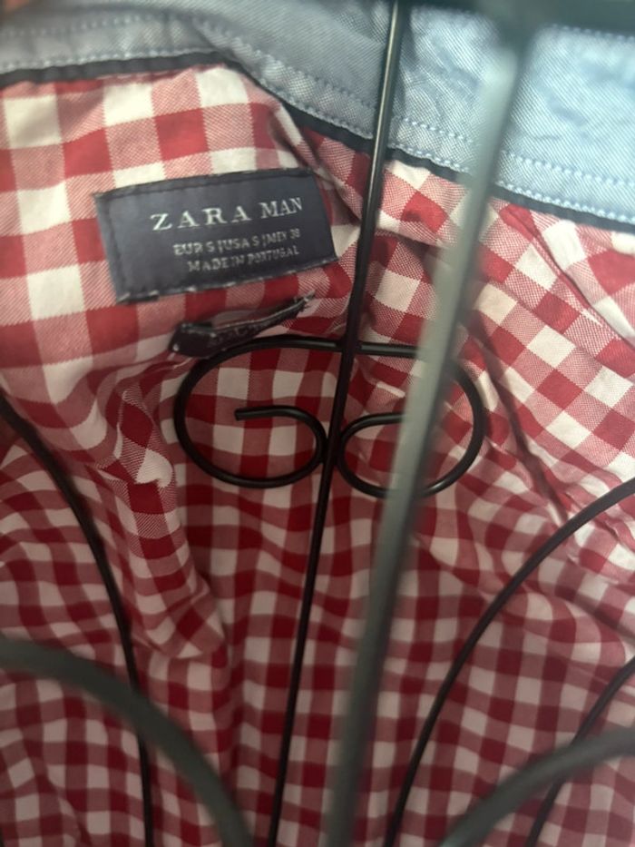 Chemise à carreaux Zara Man - Taille S - Très bon état - photo numéro 2