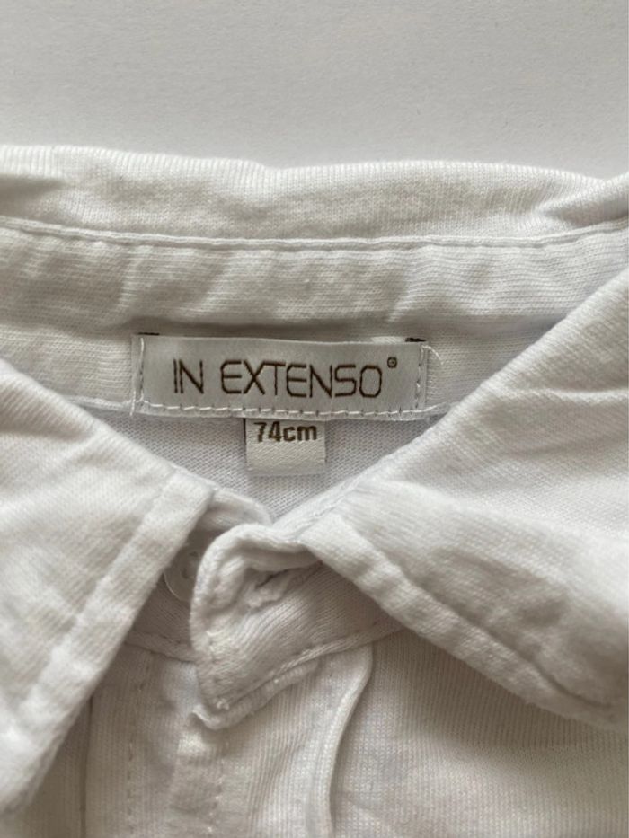 Lot 2 T-shirts 👕 et 2 chemises 👔 manches courtes - 12 mois - Obaïbi - TBE - photo numéro 9