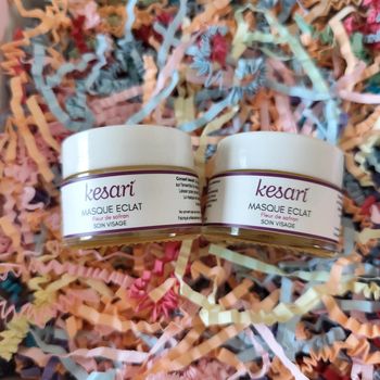 2 masques éclat fleur de safran