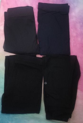 Lot 4 leggings unis