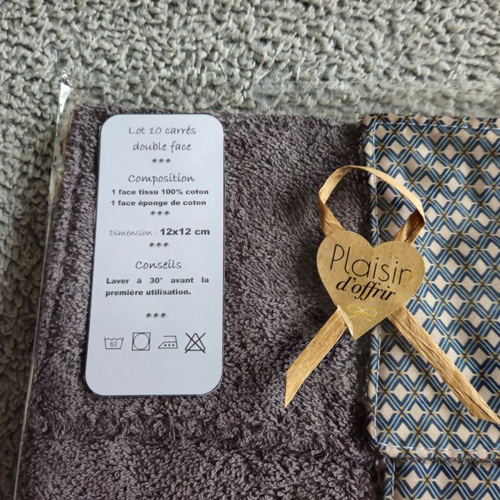 Lingettes lavables 12x12 cm - photo numéro 3