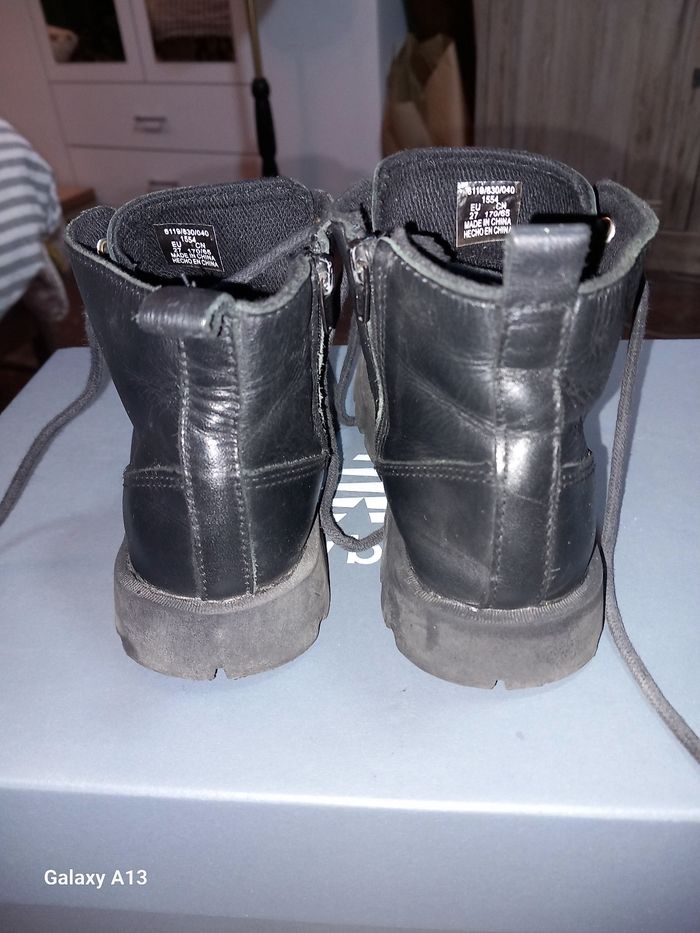 Bottines à lacets et zip Zara Kids - Taille 27 - photo numéro 5