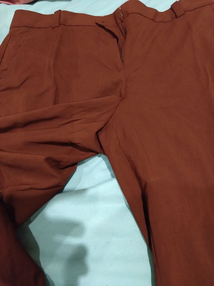 Pantalon rouge brique 44 - photo numéro 3