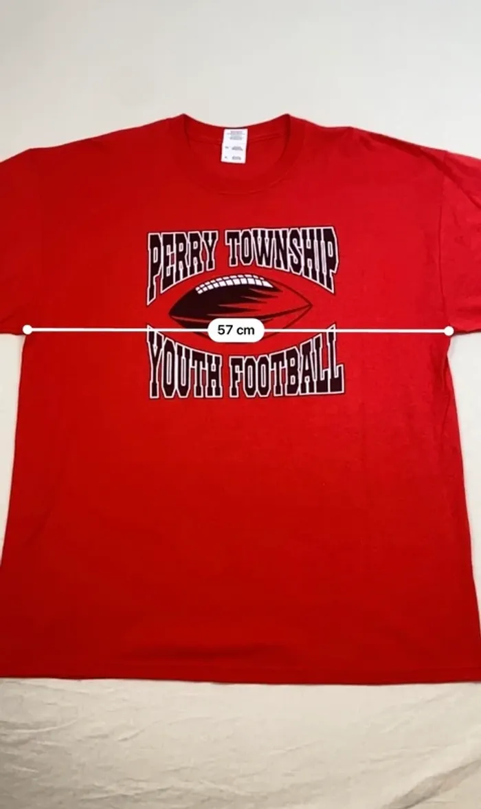 T-shirt Perry Township Youth Football – Rouge – Taille XL – USA - photo numéro 5