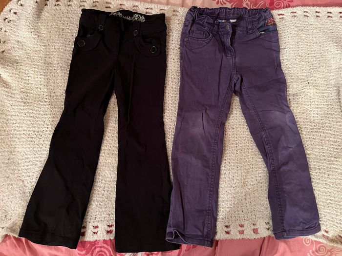 lot 2 pantalons 5 ans fille