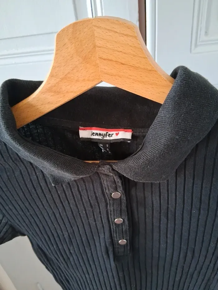 Bodie noir côtelé - Jennyfer - S - photo numéro 2