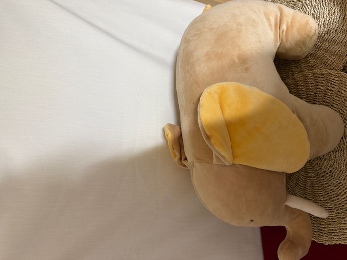 Doudou peluche musicale Elephant beige orange Les Loustics Moulin Roty - photo numéro 1