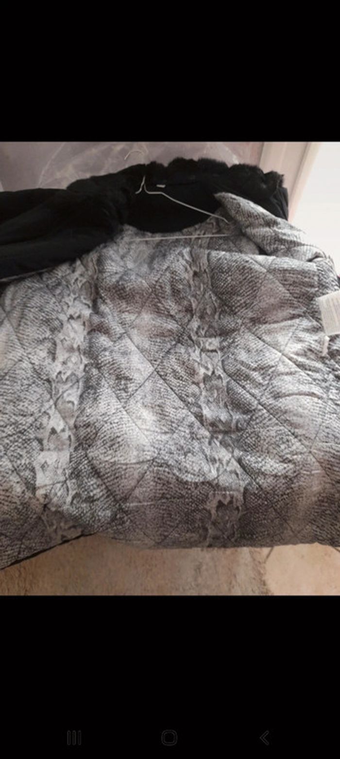 Manteau noir polyester imperméable T40 - photo numéro 4