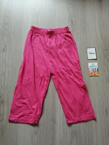 Legging rose jambes larges taille élastique / sans marque / (8ans)