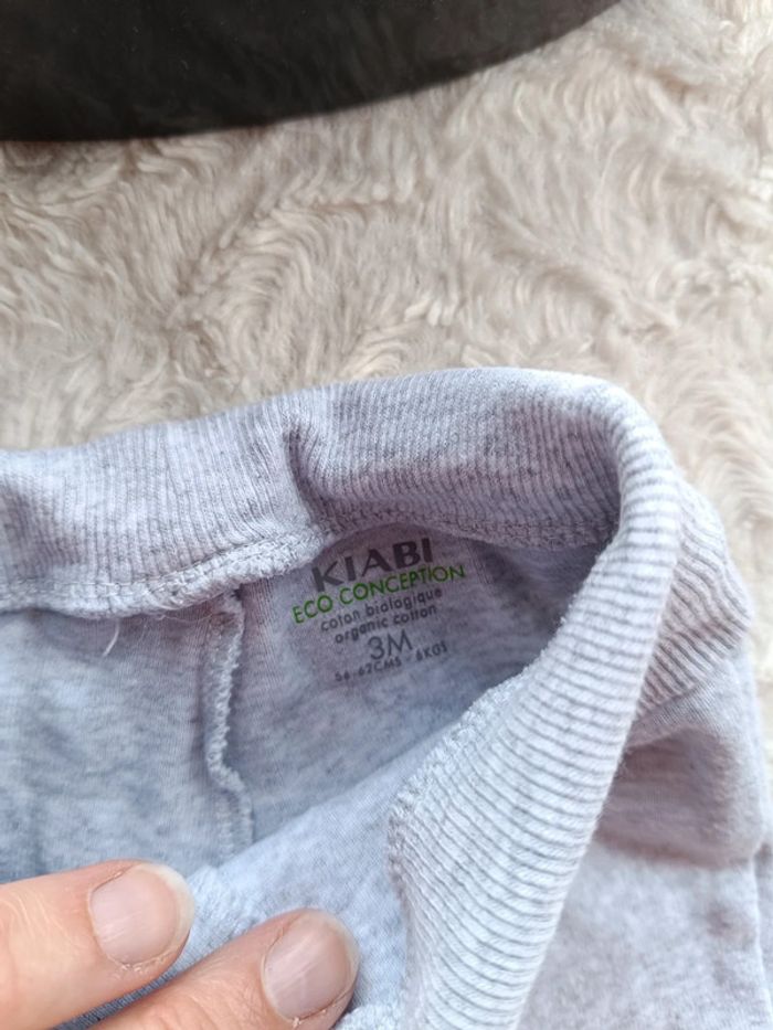 Legging avec pieds Mixte 3 mois Kiabi Eco conception 100% coton bio - photo numéro 5