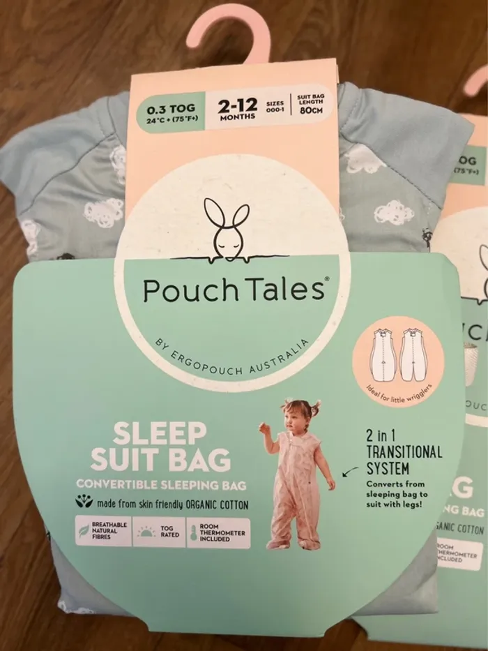 (New) Pack of 2 summer baby sleep bags 2-12m - photo numéro 2