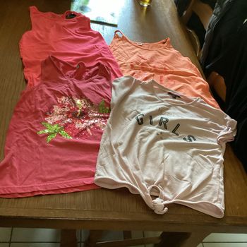 Lot de 4 tee shirt fille 8/10ans