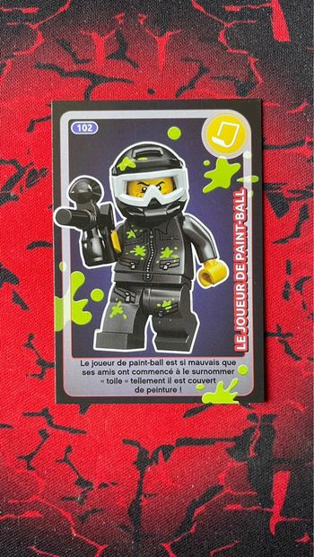 Carte Lego Créé ton Monde #102 - Le joueur de paint-ball