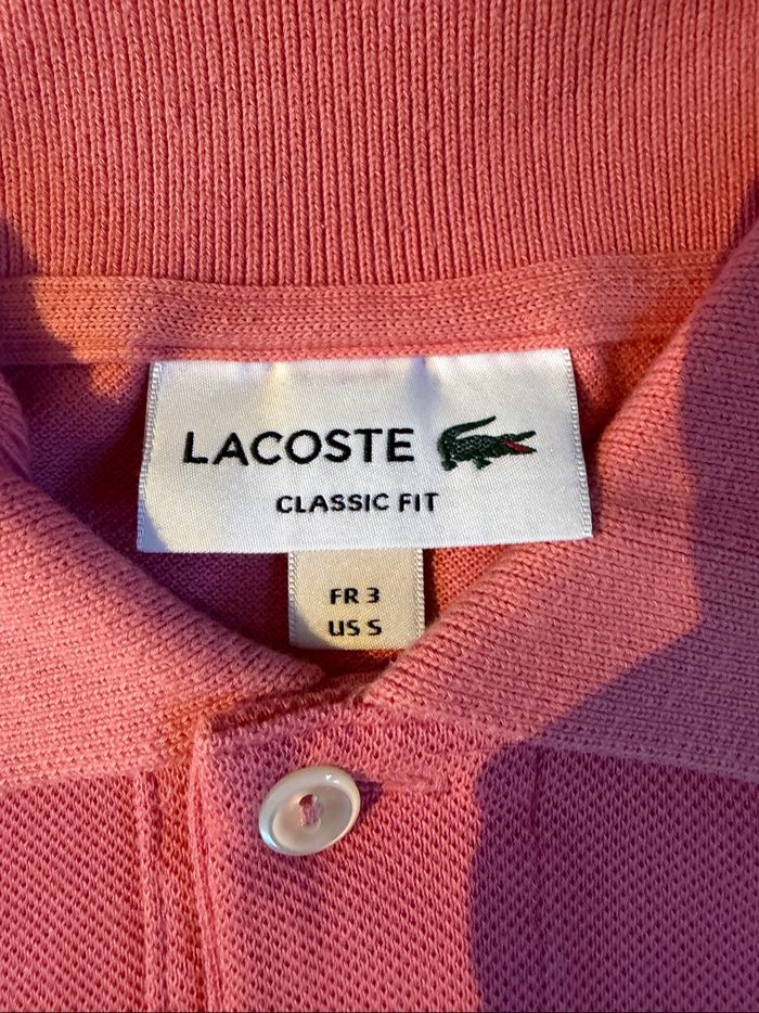 Polo Lacoste rose - photo numéro 4