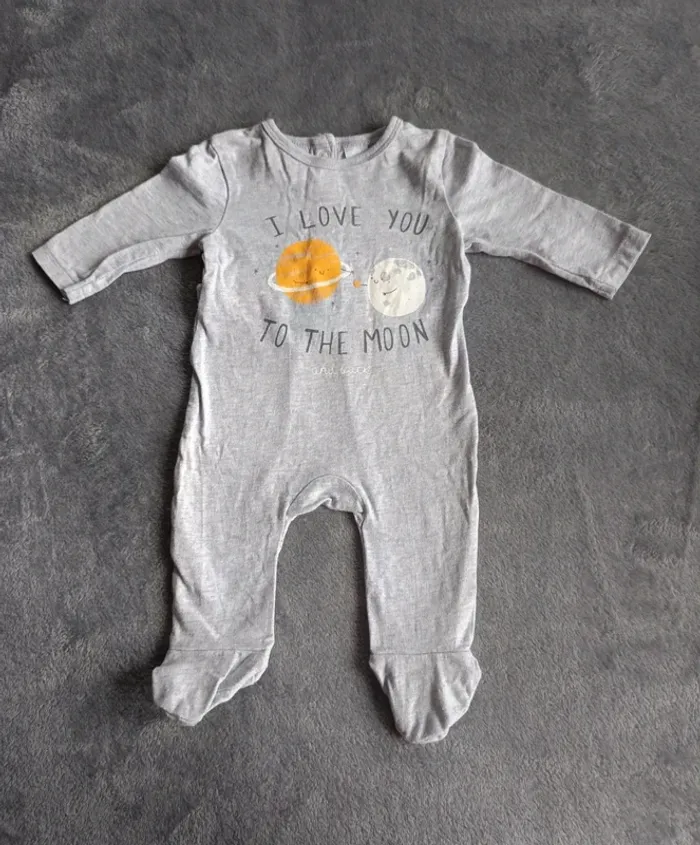 Pyjama coton 1 mois - photo numéro 2