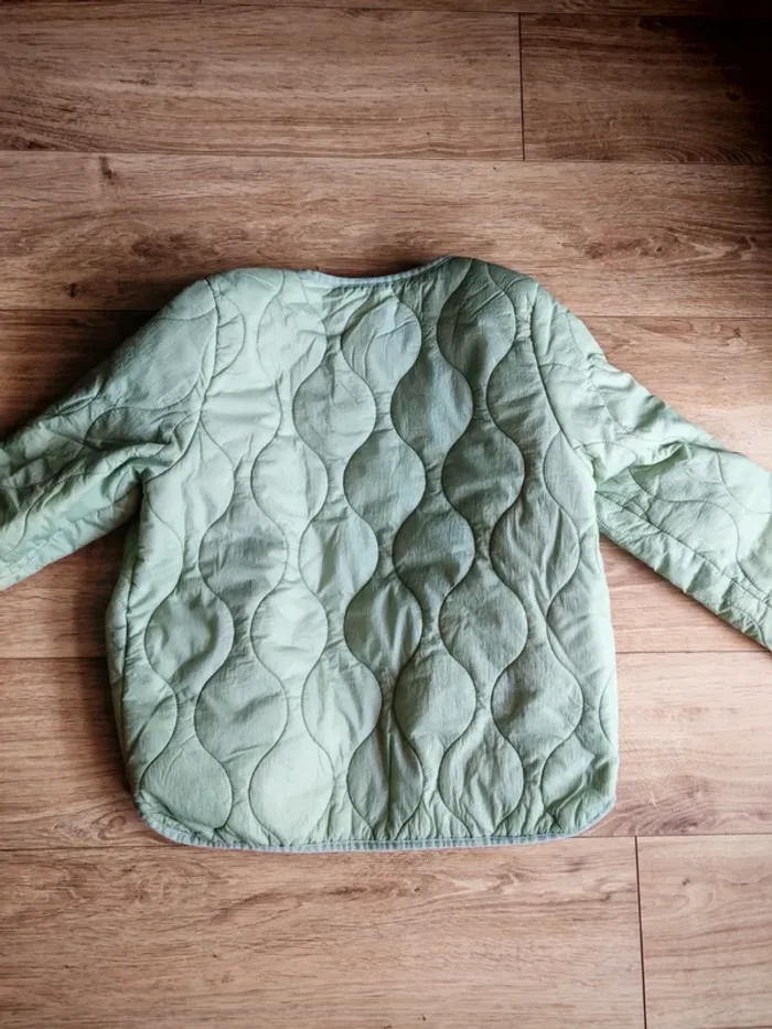 Manteau fille kiabi 12 ans vert pastel celadon - photo numéro 3