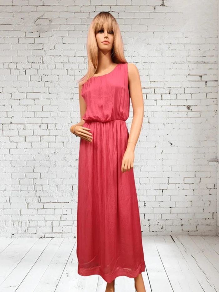 La fée maraboutée robe longue en soie * taille 42 *