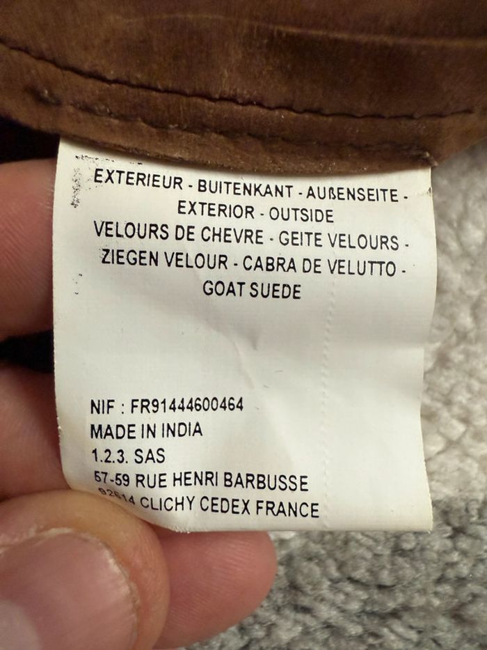 Veste sans manches Un Deux Trois en velours Taille 36 - photo numéro 4
