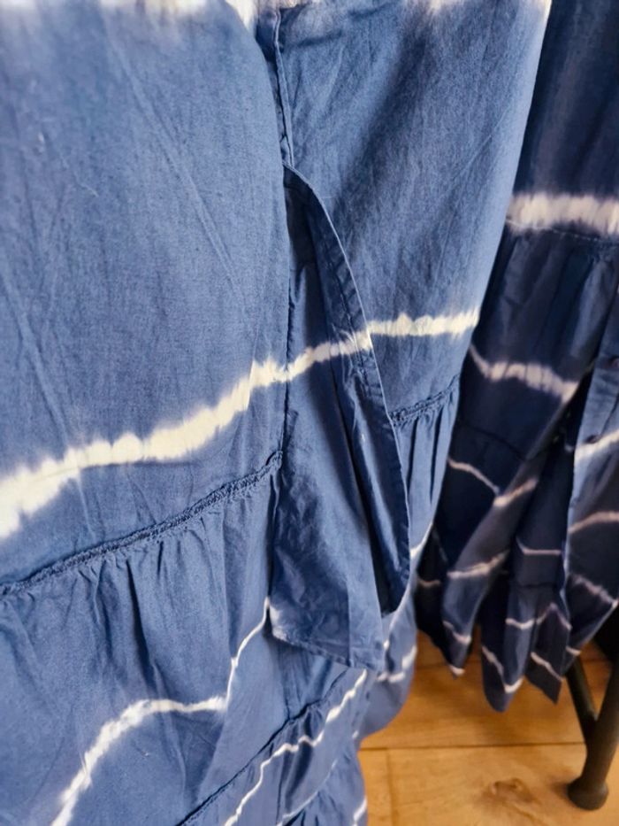 Maison 123 robe longue tie and dye bleu marine - photo numéro 9