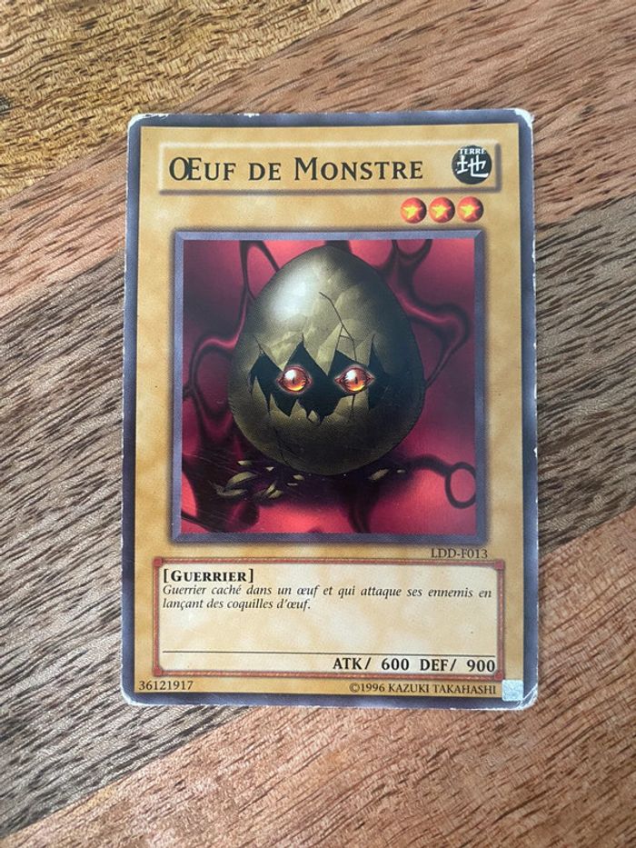 Carte Yu-Gi-Oh! Œuf de monstre LDD-F013 1996