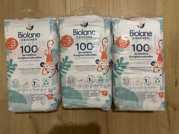 Lot 3 paquets de couches Biolane