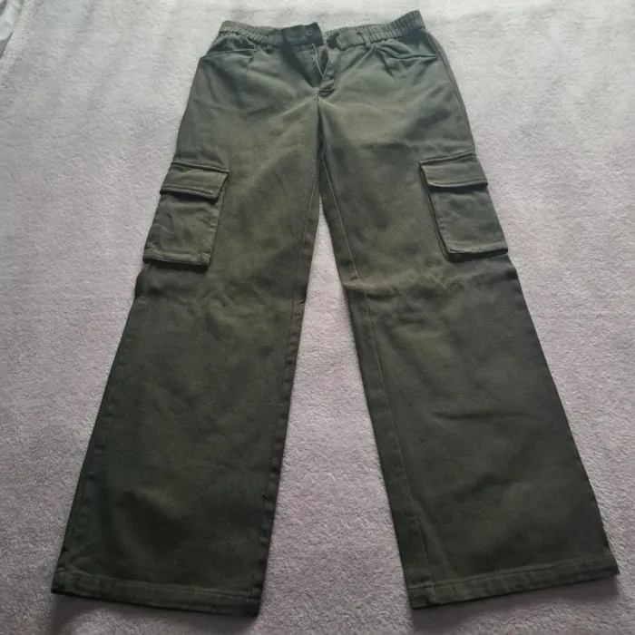 Cargo jeans vert