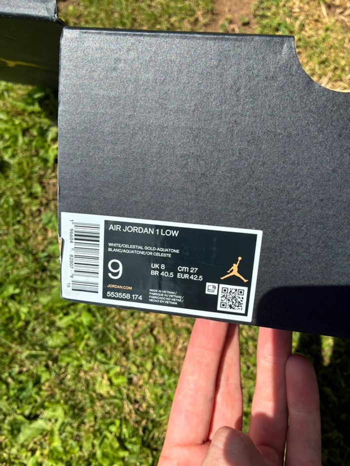 Basket Jordan 1 mis noir violette black grappe pointure 38 neuves sans boîte - photo numéro 12