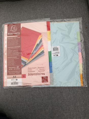 Lot de 2x6 intercalaires neuf