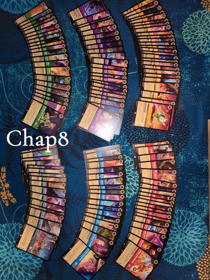 Lot de carte lorcana co/unco chap8 Fr