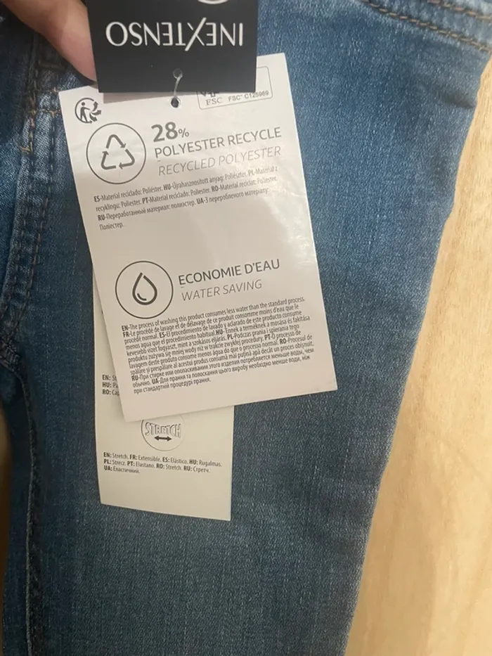 Jean bébé In Extenso 74 cm – 9 mois - Neuf avec étiquettes - photo numéro 5