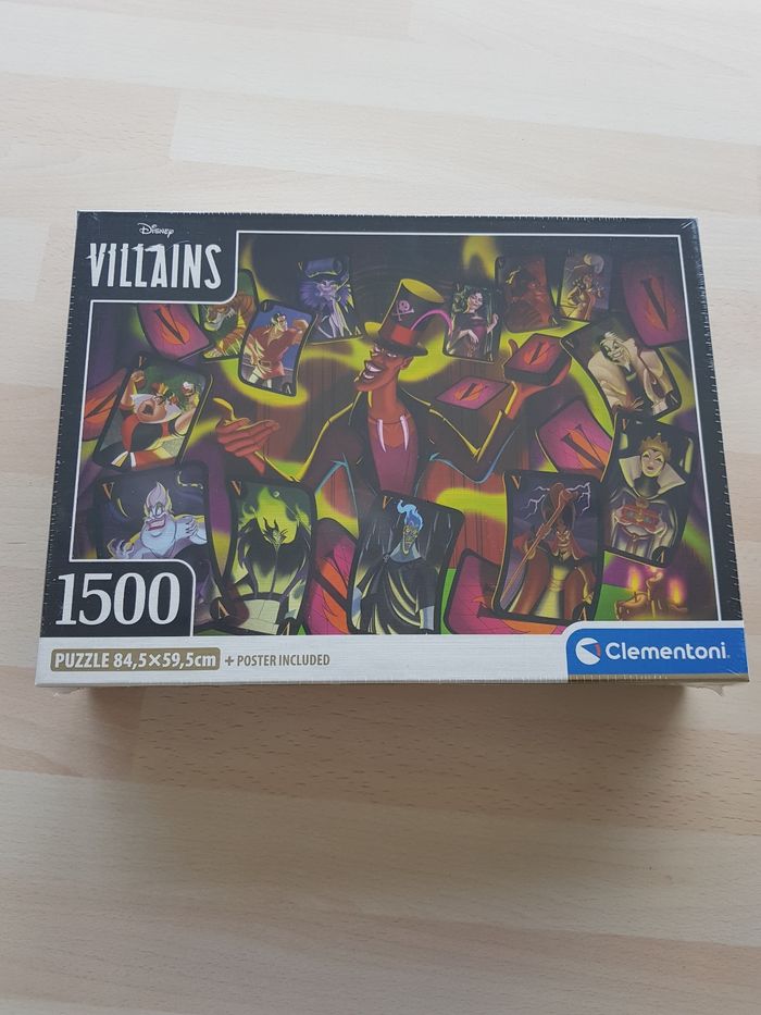 Puzzle Disney Clementoni 1500 pièces les Vilains