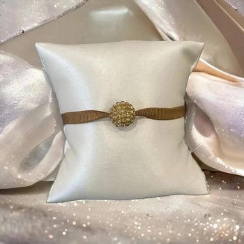 Magnifique bracelet, perlé kaki