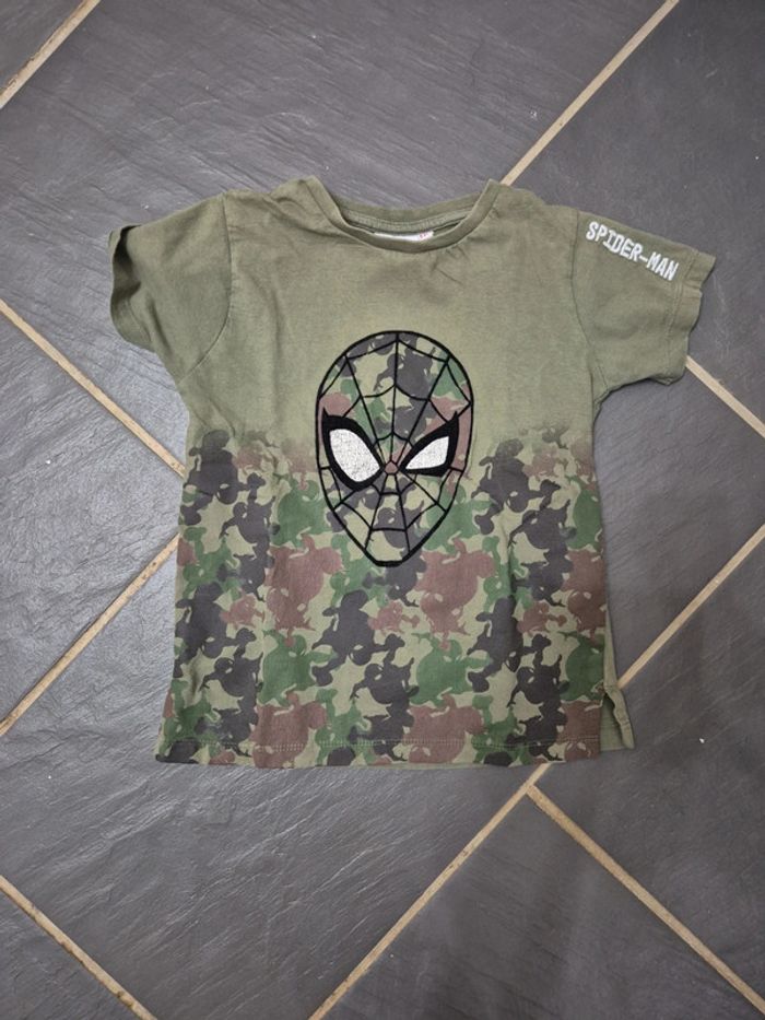 T shirt kaki spiderman