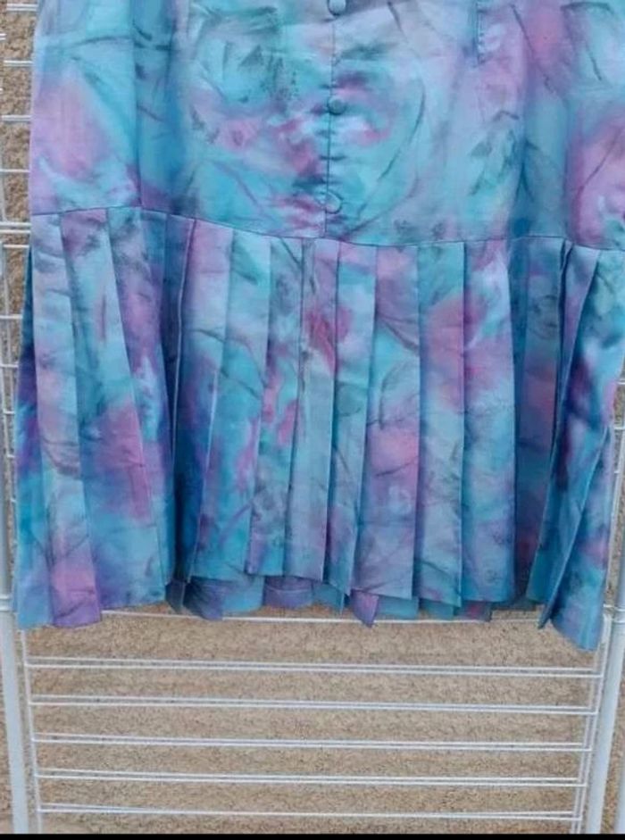 Robe été sans manche Vintage - Fait mains - 50/52 - photo numéro 3