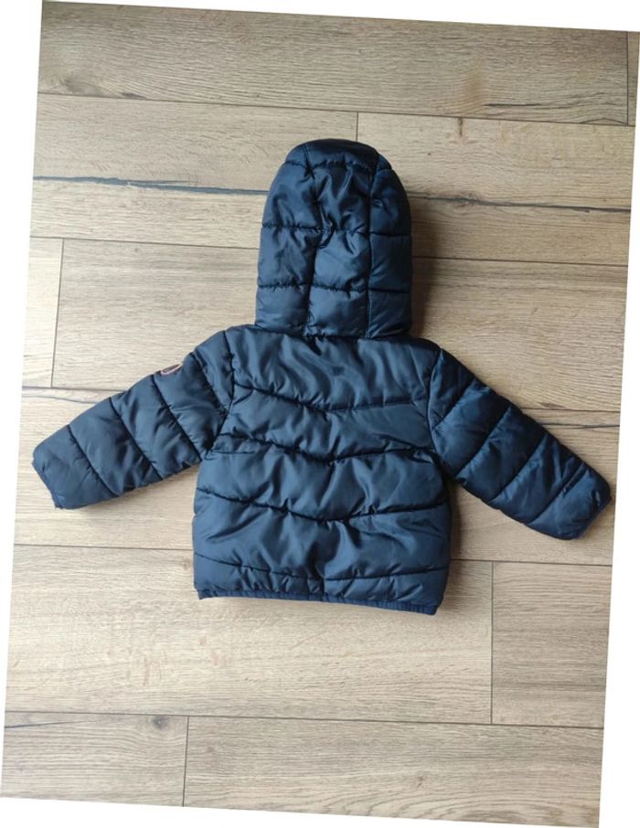 Manteau chaud hiver Kiabi 18 mois bleu marine - photo numéro 4