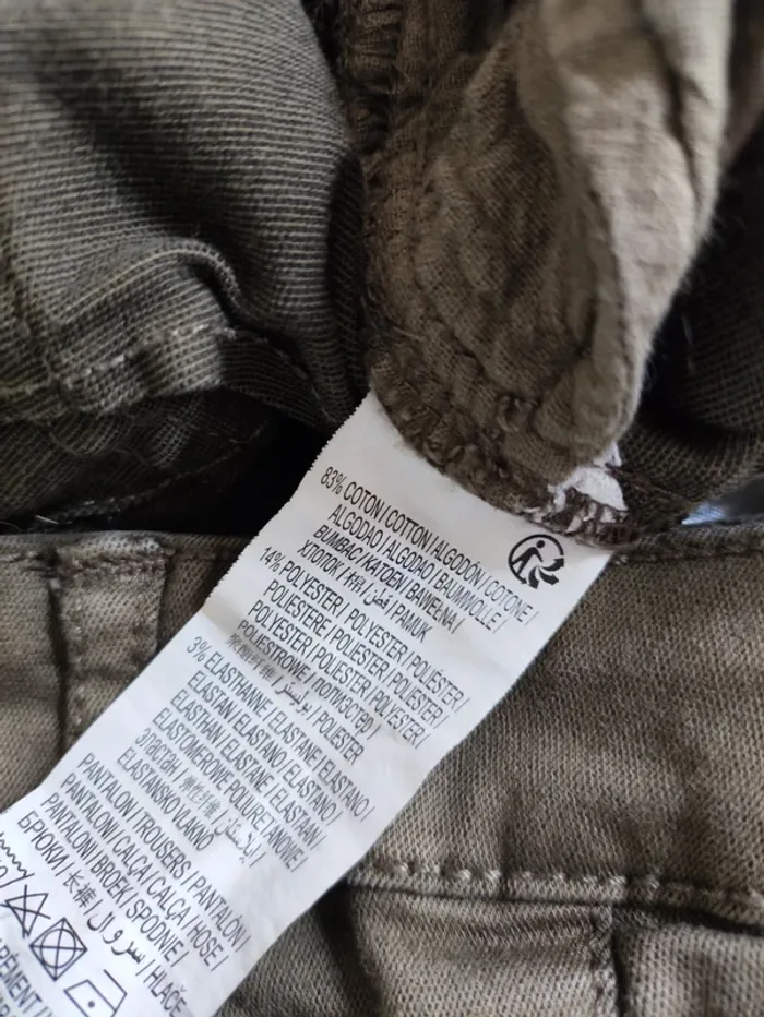 Pantalon skinny kaki femme T42 – coupe droite ajustée - photo numéro 16
