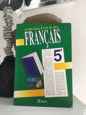 Livre Collection l’art de lire 5eme