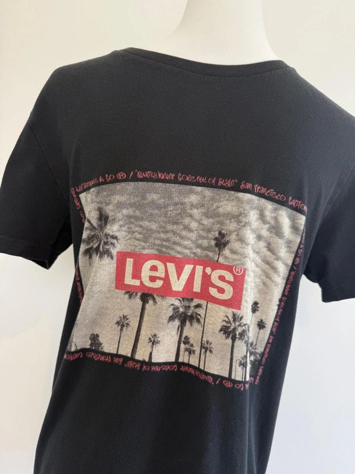 T-shirt Levi's noir et palmier garçon taille 16 ans - photo numéro 2