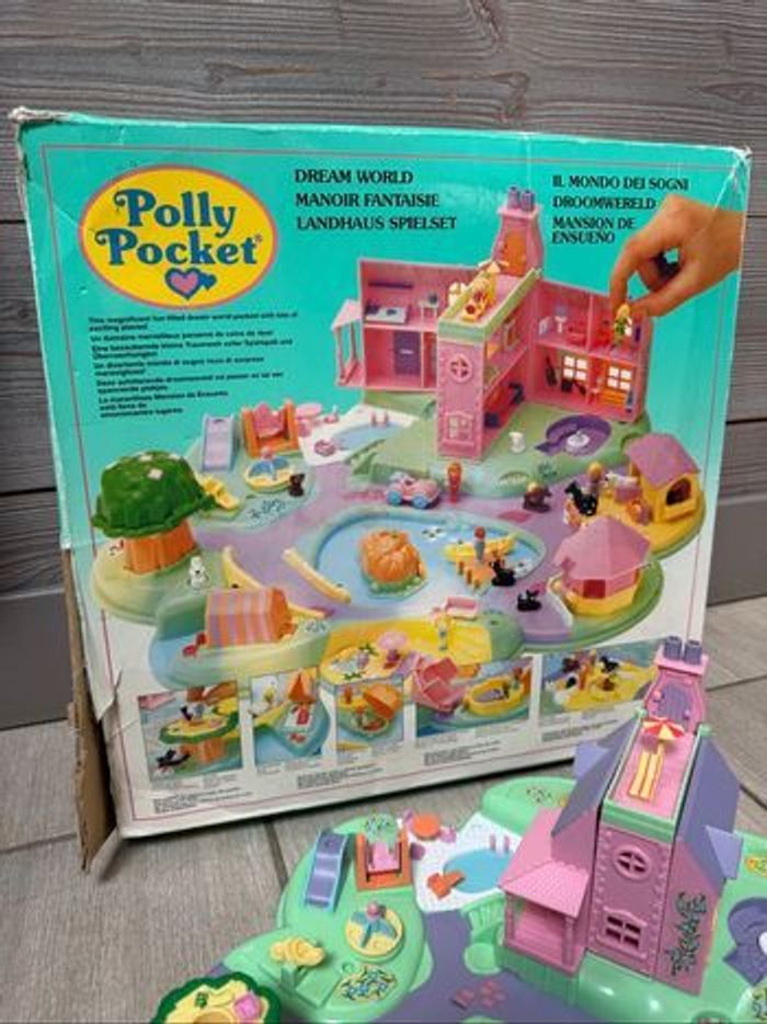 Polly Pocket Dream World 1991 Manoir Fantaisie avec boîte d’origine (sans figurines) - photo numéro 4