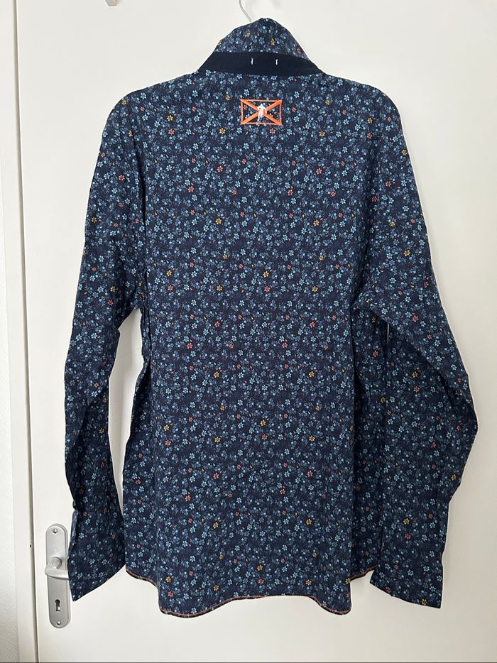 Chemise manches longues bleu marine motif liberty Ruckfield 2XL - photo numéro 4