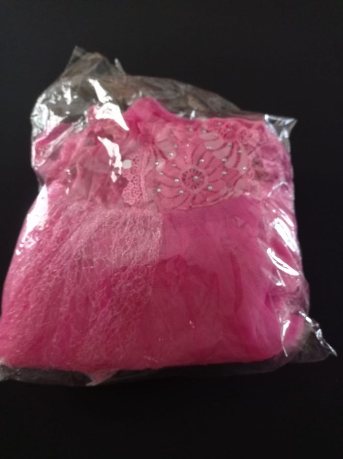 Déguisement robe princesse rose papillon 5-6ans - photo numéro 7