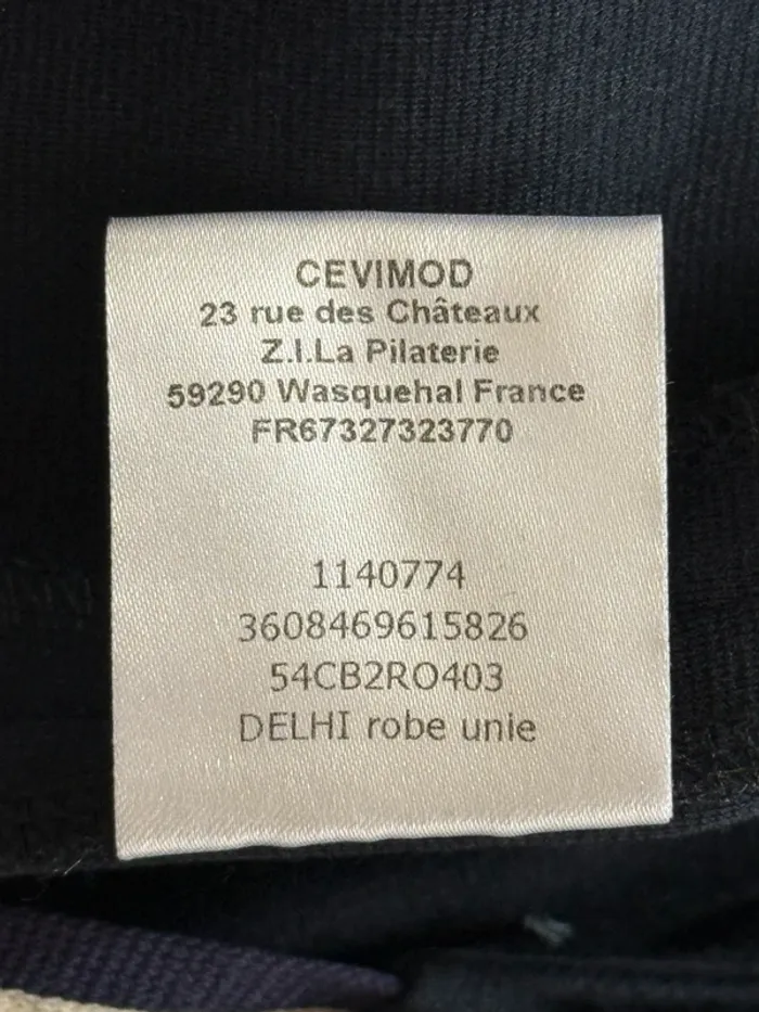 Robe casual chic bleu marine – C’est Beau la Vie – Taille 1 (M) - photo numéro 5