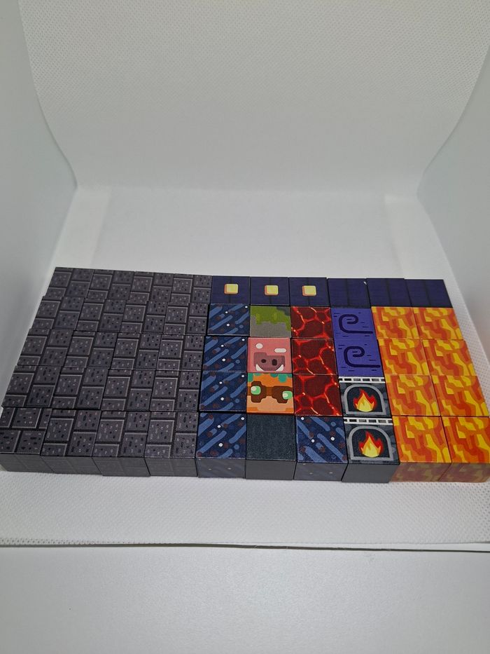 Cube minecraft magnétiques