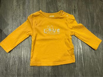 Tee shirt manche longue love each other kiabi