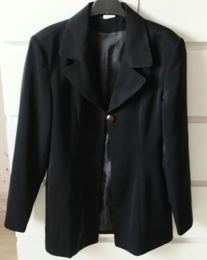 Veste blazer noire cintrée, taille 42