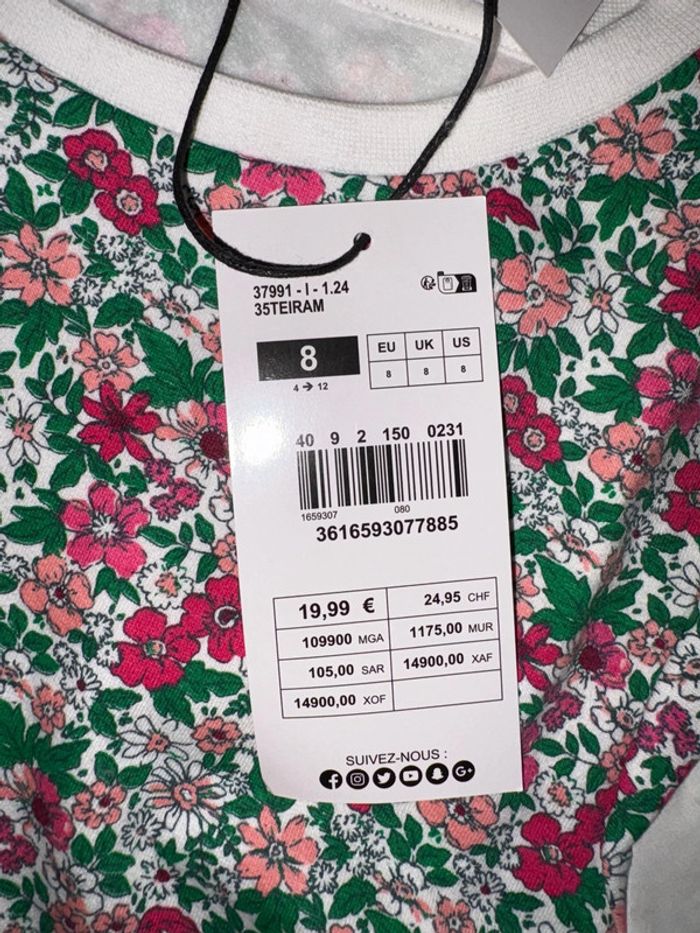 Sweat-chemise à fleur - Gemo - photo numéro 4